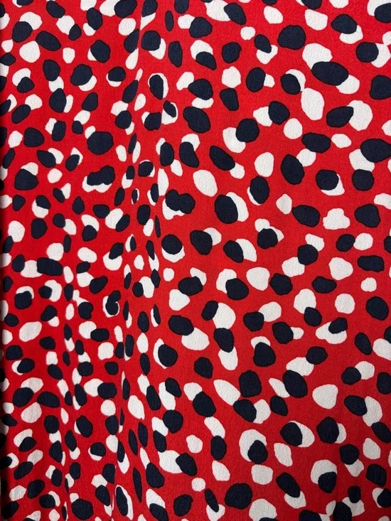 Free Assembly Red, White, Blue Printed Ruffle-Hem Dress w/Pockets Women’s XL - Picture 4 of 8